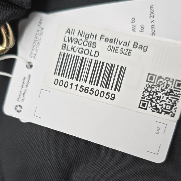 lululemon athletica Black Crossbody Bag with Gold Accents - Picture 5 of 5